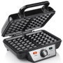 Tristar WF-2195 Gofrera para Gofres Belgas, 1000 W, 2 Gofres, Acero Inoxidable Negro